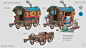 Caravan/Cart kits, Neil Richards : More kits from 2018, this one is the quest point shop in RuneScape.
Made from a modular kit that can be used for other things, and taken apart for other props.
Think modular folks - and lets be honest, who doesn't like a