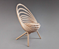 Octave le fauteuil spirale de bois par Estampille 生活圈 展示 设计时代网-Powered by thinkdo3