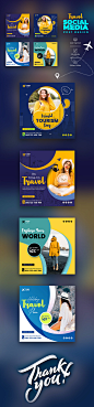ads banner bundle facebook post Instagram Post Social Media Banner Social media post tourism tourist Travel