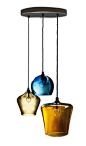 Finds: hand blown glass pendant light