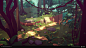Stylized Jungle - Modular Assets, Dragos Matkovski : Stylized Jungle scene showcases the modularity and diversity of the 3d models I have created for beffio, one of the leading 3d assets provider on Unity Asset Store.<br/>3D Modeling, texturing, lig