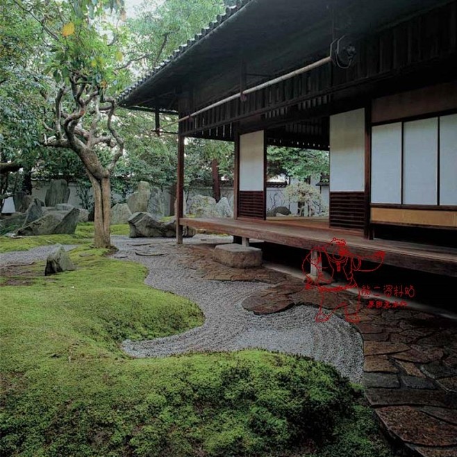 禅意集 日式日本枯山水园林景观 后花园规划设计 庭院花艺素材-花瓣网