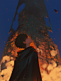 单人男底图/悬疑/末日底图/AI生成，关注转采可商
@小羊刺客/羊驼