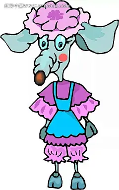 手绘老鼠美眉插画|动物|动物图片|卡通动物|卡通画|卡通形象|老鼠|免费下载|矢量素材|手绘