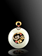 Nephrite and diamond 18K yellow gold by 632002261@qq.com: 