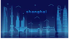 上海古迹建筑线性插画｜中国风旅游景点设计素材分享(2).ai