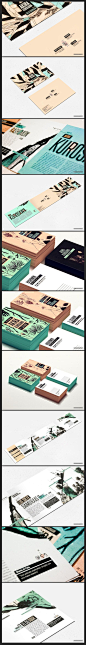 KUROSAWA品牌唯美配色卡片与折页设计 [11P]-平面设计@北坤人素材