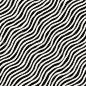 用一只手的无缝模式绘制波浪。与波浪的画笔描边的抽象背景。黑色和白色手绘线条纹理.