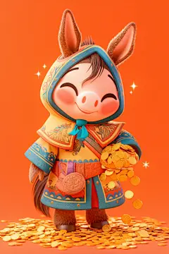 马年马形象立体动物形象