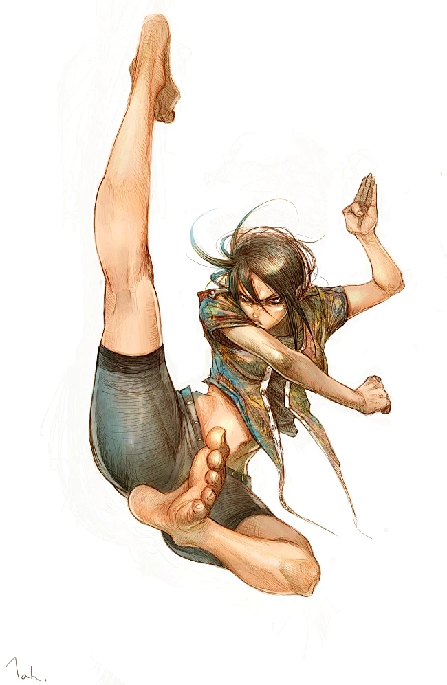 kick by tahra on deviantART-花瓣网