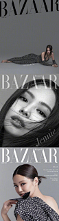 JENNIE超话 Harper’s Bazaar Korea 韩国版芭莎四月刊封面人物，优雅漂亮的香奈儿女郎~  ​ ​​​​