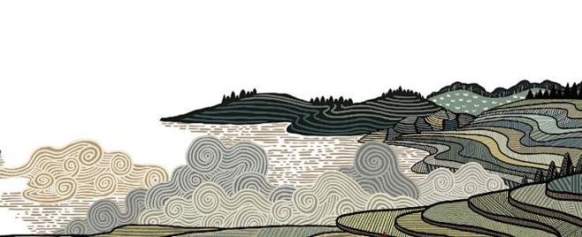 插画梯田_百度图片搜索