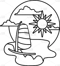 有帆船,太阳,海滩,热,帆,运动,游艇,迅速,运输,休闲