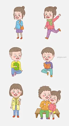 卡通手绘人物动作系列图片大小2598x4724px 图片尺寸2.12 MB 来自PNG搜索网 pngss.com 免费免扣png素材下载！奔跑女孩#简笔画#卡通#卡通手绘#看书少年#女医生#人物#上班女孩#手绘#手账#坐着的小情侣#坐着男孩#