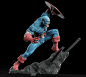 Captain America Fanart Sculpt, Arminas Didziokas : Hello, Here's Captain America fan-art sculpt inspired by Alex Horley's illustration.
I was doing this as if it was a small statue and currently trying to 3dprint this all on a cheap DLP resin printer 
Tha