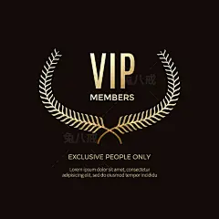 s0357-27款高端金vip会员卡名片贵宾皇冠麦穗图案AI矢量设计素材-淘宝网