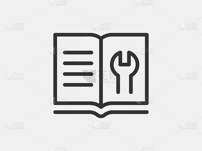 指南图标矢量，用户手册。服务信息文件、说明书。