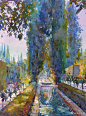 Geoffrey Wynne通透的水彩风景 ​​​​