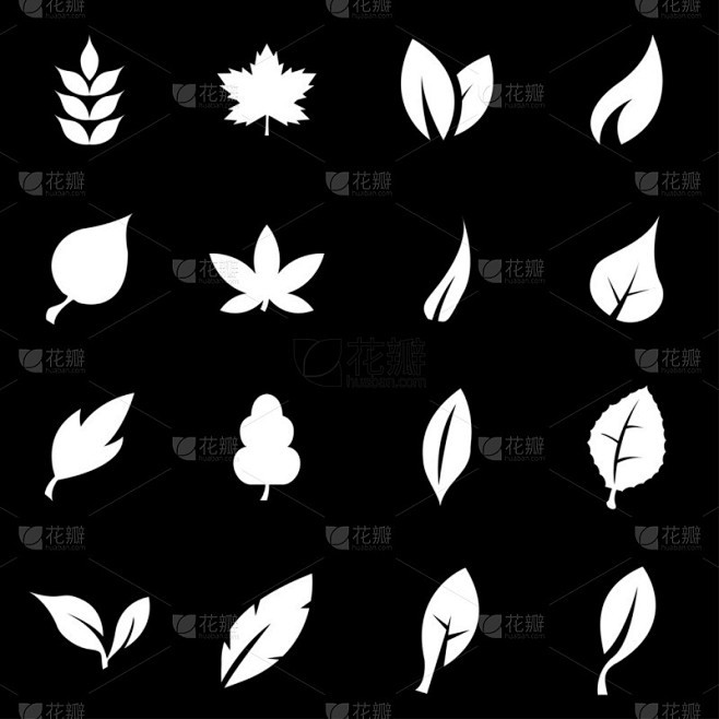 矢量白叶图标集