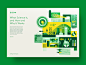 Science tech modern green eco layout editorial website web branding ux texture iconography flat graphic icon simple nature design vector illustration