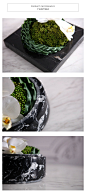 现代简约圆方形大理石蝴蝶兰花器花艺套餐创意仿真绿植设计师摆件-淘宝网