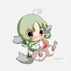 原创手绘Q版可爱萌宠png格式图片大小2362x2362px 图片尺寸788.01 KB 来自PNG搜索网 pngss.com 免费免扣png素材下载！大眼#单纯#搞怪#乖巧#角色扮演#卡通手绘#狼崽#绿色#皮球#软萌#尾巴#小狗#小孩#