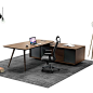 Hot sale professional office furniture european style office mdf melamine panel executive desk