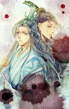 天官赐福 同人图 插画 壁纸 | 双玄 | 半次元-第一中文COS绘画小说社区