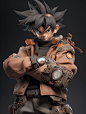 Manjusakas__A_super_cool_and_trendy_man_Son_Goku_Shy_expression_d6f6ecbe-8a7d-4f70-9634-76f805fae88d