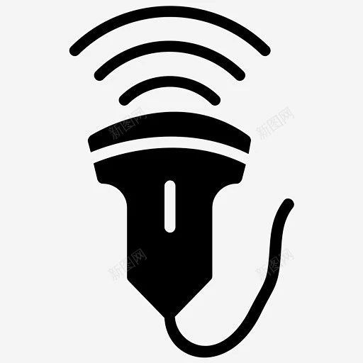 超声波扫描仪超声波无线超声波图标高清素材 wifi超声波 妇科字形图标 无线超声波 超声波 超声波扫描仪 icon 标识 标志 UI图标 设计 ...