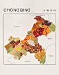 China city taste bud map