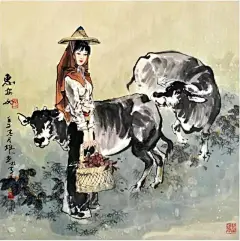 著名国画家、连环画家——项维仁和他的工笔重彩仕女画