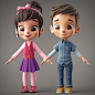 3D Kids : My new work with 3D characters :)