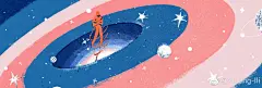 大概一两个月我给德国孔子学院杂志的画了一组插画，这期专题讨论了中国传统文化中对于天空的认识，其中我最喜欢的一篇题目为“看不见的主宰”。 ​​​​
