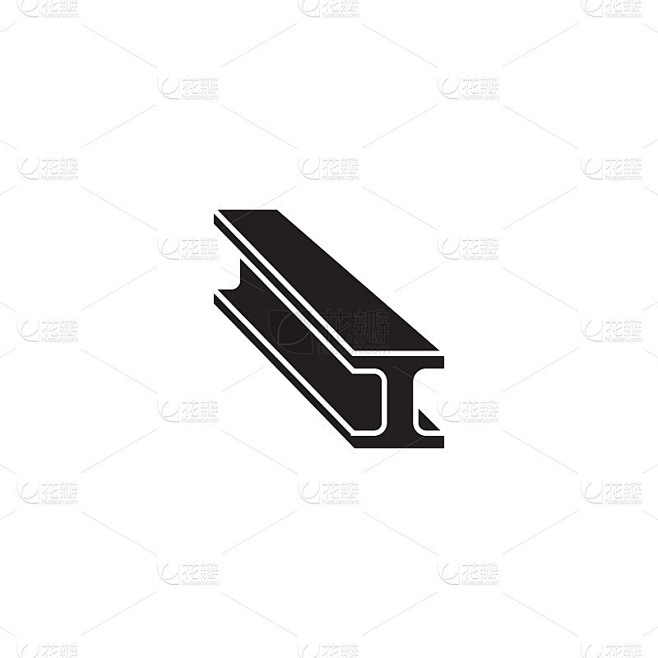 钢条图标设计模板矢量隔离