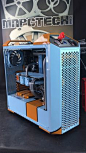 Custom water cooled gaming PC inspired by the Porsche 917 race car from 1970 LeMans
