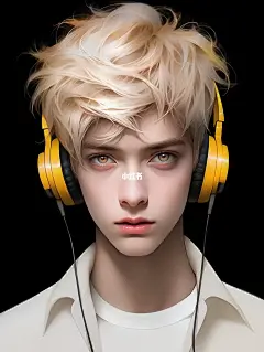 定制|头像|壁纸 戴耳机的男生