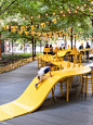 亮丽有趣的都市公共装置 | 餐桌之上 : 都市活力餐桌