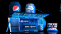 AMRDIAB blue booth can Event Exhibition  intertament lightbooth pepsi Pepsi Booth