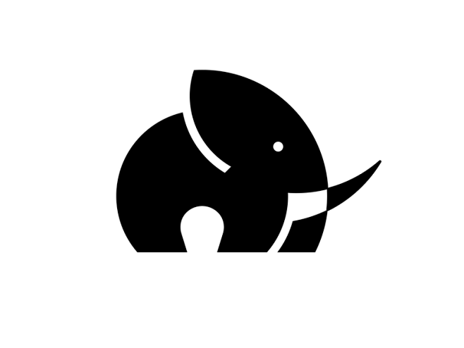 圆形大象LOGO-字体传奇网（ZITIC...