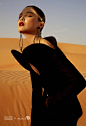 组图：辛芷蕾上演异域风情拍沙漠大片 黑裙红唇展现独特魅力 : 辛芷蕾拍摄的一组异域风情大片曝光，黑裙红唇展现独特魅力。