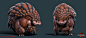 Pangolin Mount (Guild Wars 2), Samantha Rogers : A cute pangolin themed mount skin.

I was tasked with taking a concept model made by James Van Den Bogart and doing cleanup and design work to get it to fit our needs. This included getting the design to fi