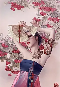清新的古典风—国内插画家小白插画作品 | 视觉中国