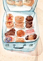 Biscuits case #food #illustration