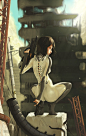 White Fox: Cyberpunk, Concept Art, Angel Alita, Fantasy Art, Scifi, Futuristic Fantasy, Science Fiction, Character Design, Concept Ion Art