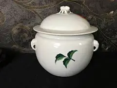 吉祥堂五十年代粉彩手绘花卉纹粥罐 全品相 保真包老古玩瓷器收-淘宝网