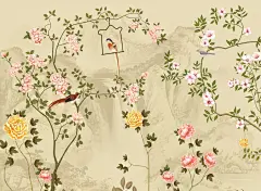 　【新中式花鸟墙纸】