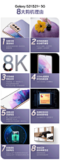 【领券省910】三星S21全新正品5G智能数码手机Samsung Galaxy骁龙888全网通续航时间长老人学生通用-tmall.com天猫