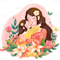 三八妇女节女王节女神节唯美励志女性人物妈妈母亲元素素材