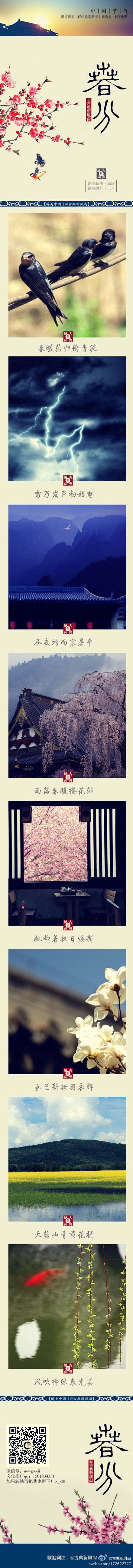 #今日春分#【传统24节气丨春分】“风雷...